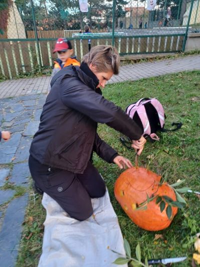 Dýňové odpoledne na zahradě mateřské školy