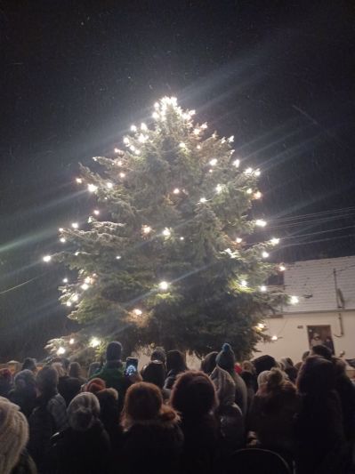 Rozsvícení vánočního stromu v Praci